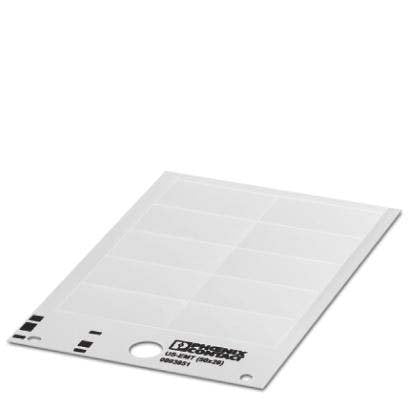 Phoenix Contact - Kennzeichnungsmaterial Einsteckschild US-EMT (50X26) TQ türkis, 50x26mm − 10 Stück
