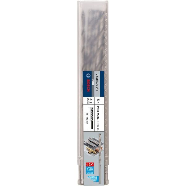 Bosch - Bohrer PRO Metal HSS-G 2608596817 Spiralbohrer 4,2 x