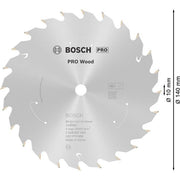 Bosch - Kreissägeblatt PRO Wood cordless 2608837669 Kreissägeblatt 140 x