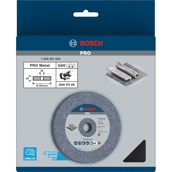 Bosch - Trenn-/Schleifscheibe PRO Metal Schleifscheibe, 1609201650 150 x 20 x 20 mm G60