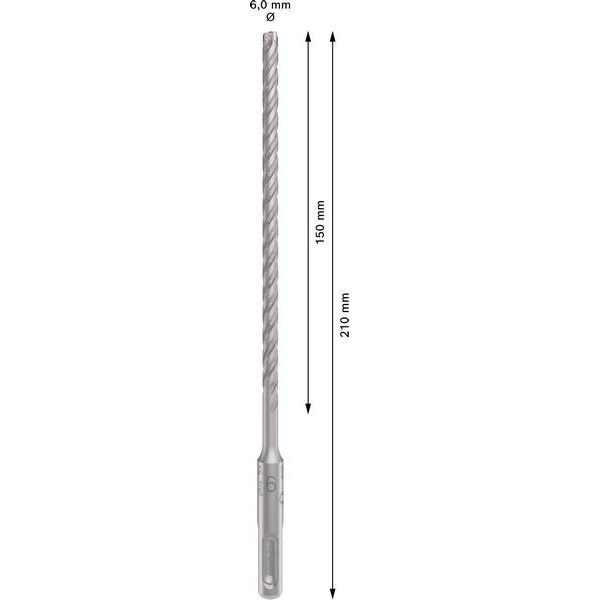 Bosch - Bohrer PRO SDS plus-5X 2608833779 Hammerbohrer 6 x 150