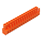 WAGO - Leiterplattensteckverbinder THT-Federleiste gerade 232-176 Maß 5,08mm,orange − 25 Stück