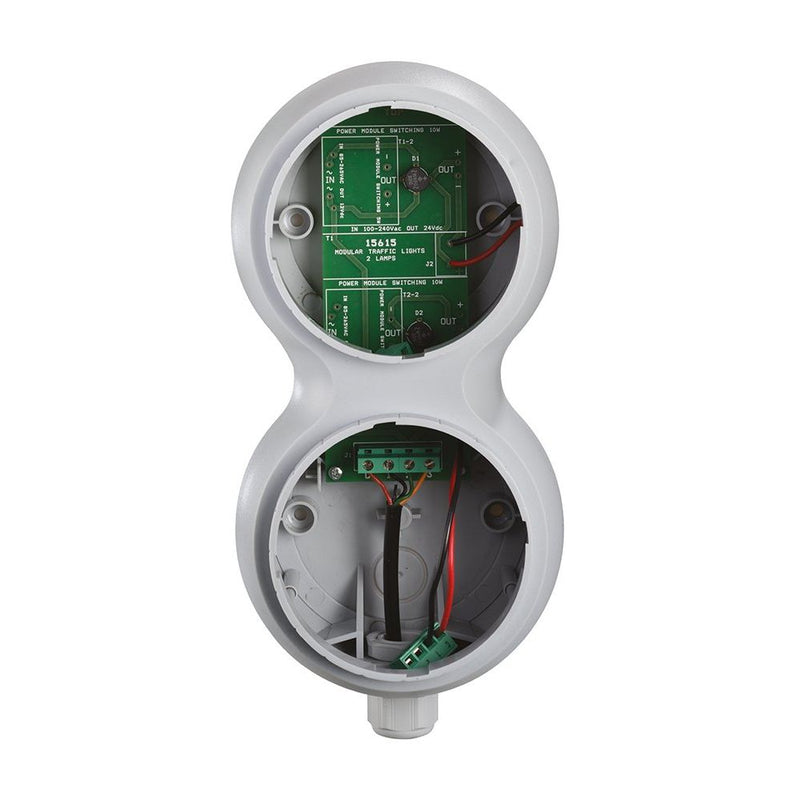 Grothe - Signalsäulenelement, Anschlussmodul Basis-Ampelmodul AMP 8907 2LE 120-240VAC
