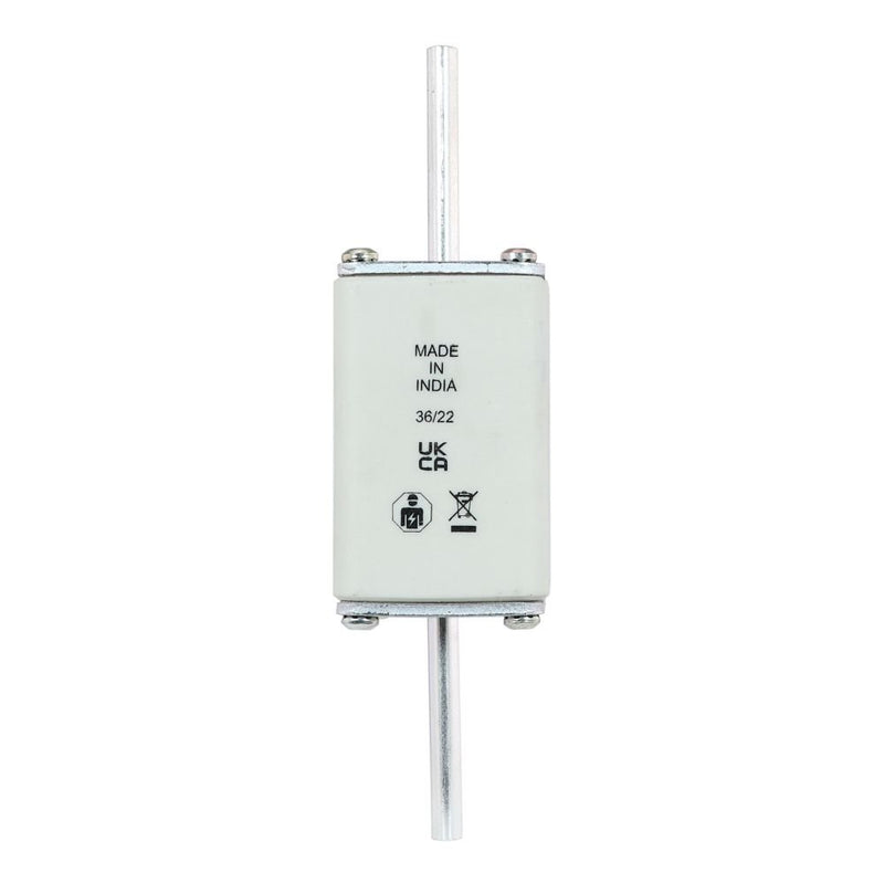 Eaton - Messersicherung Sicherungseinsatz Nieders. NH FUSE 50#50NHG02B 50A AC 500V 120kA − 3 Stück