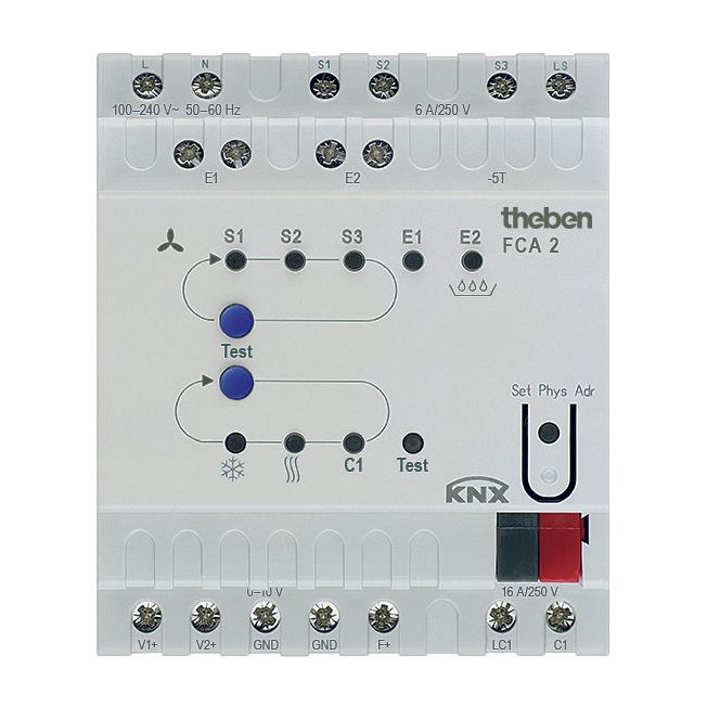 Theben - Bussystem-Heizungsaktor Fan Coil Aktor FCA 2 KNX Grundgerät