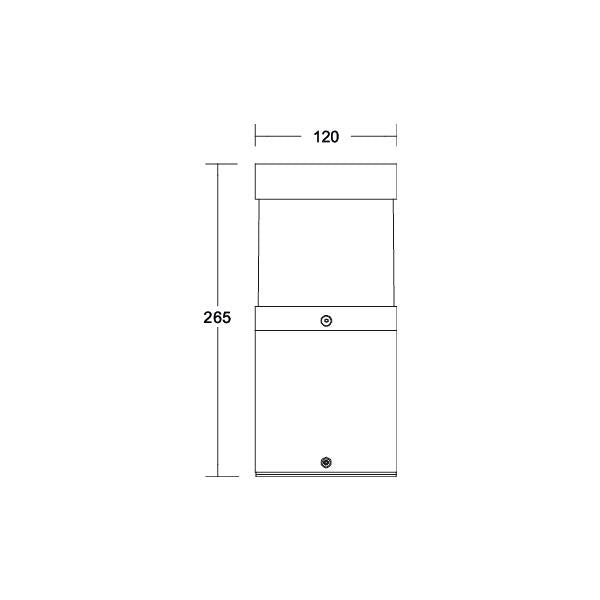 Brumberg Leuchten - Wegeleuchte LED-Pollerleuchte 65181103 3000K, graphit