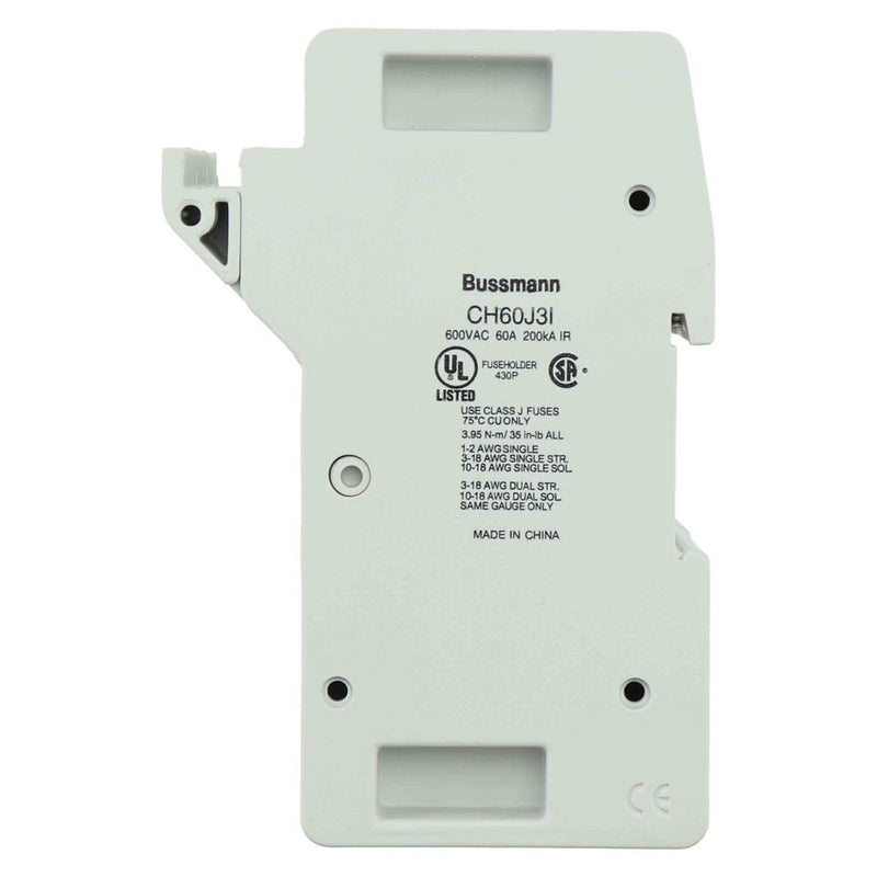 Eaton - NH-Sicherungsunterteil Sicherungshalter Niedersp. 60AJ INDIC#CH60J3I 60A AC 600V DC 200kA − 2 Stück
