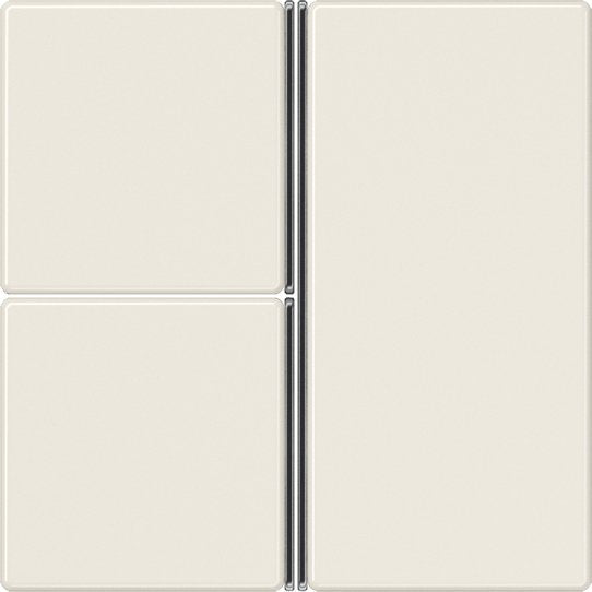 Jung - Abdeckung/Bedienelement für Installationsschalterprogramme Tastensatz 3-fach ws A 403 TSA komplett − 1 Stück