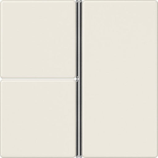 Jung - Abdeckung/Bedienelement für Installationsschalterprogramme Tastensatz 3-fach ws A 403 TSA komplett − 1 Stück