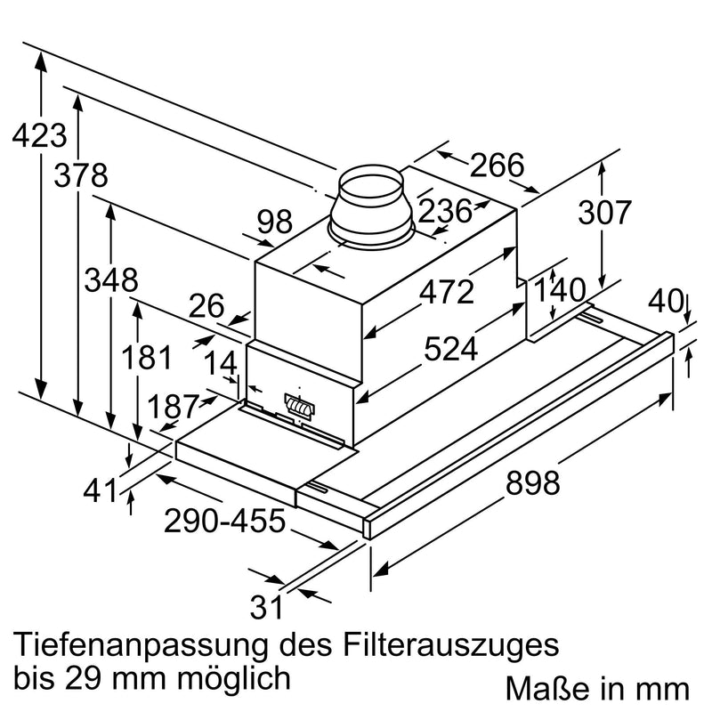 Siemens - Dunstabzugshaube Flachschirmhaube LI99SA684