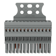 WAGO - Ein- und mehrpolige Klemmenleiste 1-Leiter-Federleiste 769-113/145-000 CAGECLAMP,4mm²,gr − 10 Stück