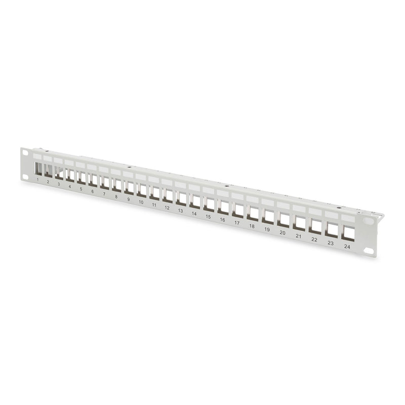 DIGITUS - Patchpanel Kupfer Modular Patch Panel gesch. DN-91410 24Port,Blank,1HE,gr