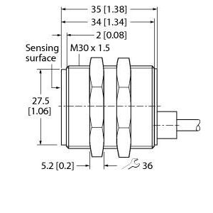 Turck - Einzelpositionsschalter Berührungsloser Schalter SI-MAGB3SMQD max. Reichweite 14mm − 1 Stück