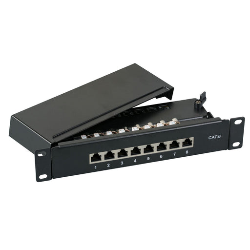 EFB-Elektronik - Patchpanel Kupfer Mini-Patchpanel 37736.8 8xRJ45, grau