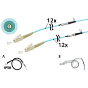 Metz Connect - System-Patchkabel LWL OpDAT VIK Universalkabel 152U125JJ5075G 12xOM3, LC-LC, 75 m