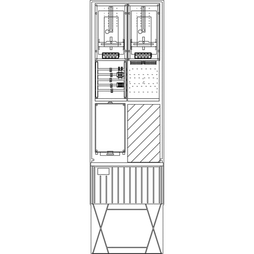 Elsta Mosdorfer - Zähler-Komplettschrank Zähleranschlusssäule ZS342T.W3.24 A340 W3 1Z TSG 3.HZ
