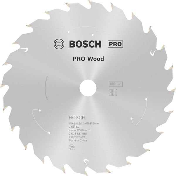 Bosch - Kreissägeblatt PRO Wood cordless 2608837681 Kreissägeblatt 165 x