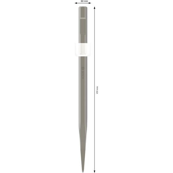 Bosch - Maschinenmeißel PRO HEX 19-4C Spatmeißel, 1618631001 60 x 450 mm