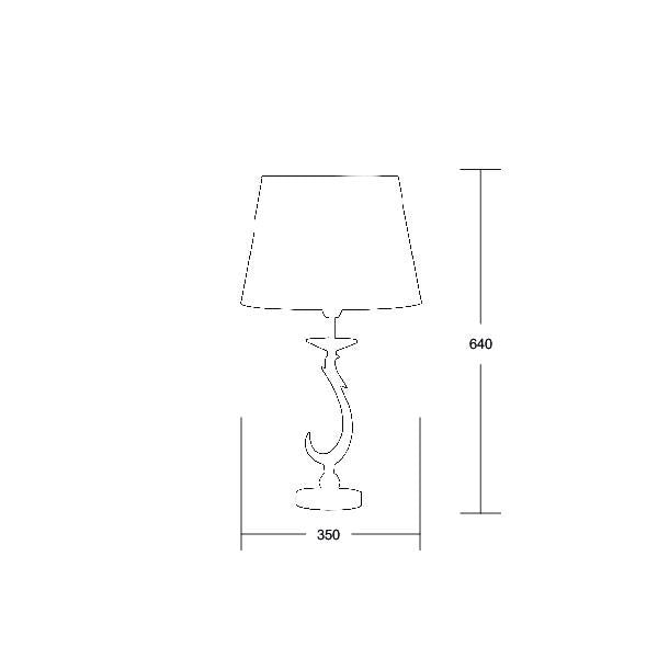 Brumberg Leuchten - Tischleuchte 50808020 E27 chrom 1x60W max