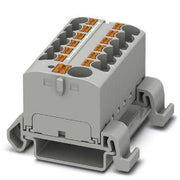Phoenix Contact - Durchgangs-Reihenklemme Verteilerblock PTFIX10/12X4-NS35AGY − 8 Stück