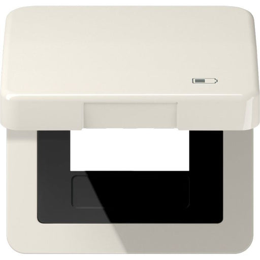 Jung - Abdeckrahmen Klappdeckel CD 590 KL USB Symbol USB-Ladegerät