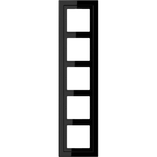 Jung - Abdeckrahmen Rahmen 5-fach sw LSD 985 SW waage/senkrecht