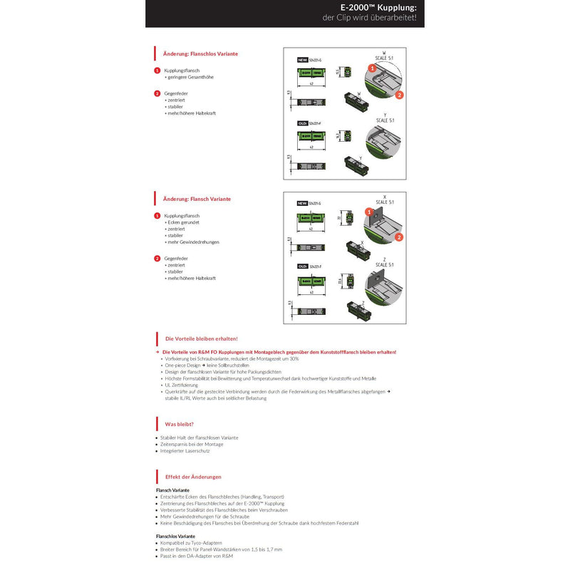 EFB-Elektronik - LWL-Kupplung E2000/APC Kupplung SM 53532.1V2 grün simplex R+M C/1