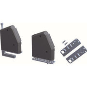 Bachmann - Zubehör/Ersatzteile für Kugelhahn DESK Halteplatteset 930.182 Kunststoff, sw