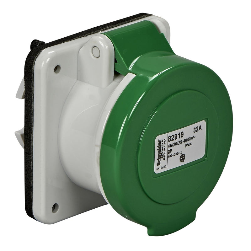 Schneider Electric - CEE-Anbausteckdose (IEC 60309) Industriesteckdose 82926 gerade, 32A, 3-polig − 1 Stück