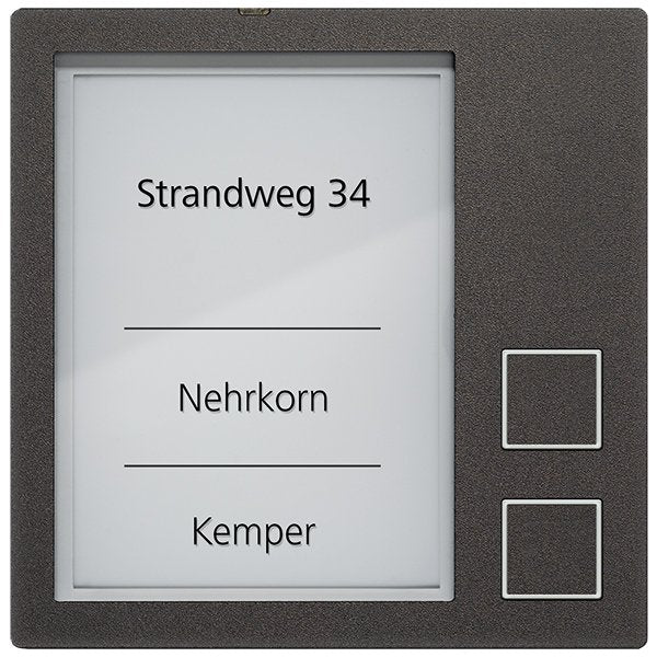 TCS Tür Control - Funktionsmodul für Türkommunikation Klingeltastenmodul AMI10912-0057 2-Tasten SW