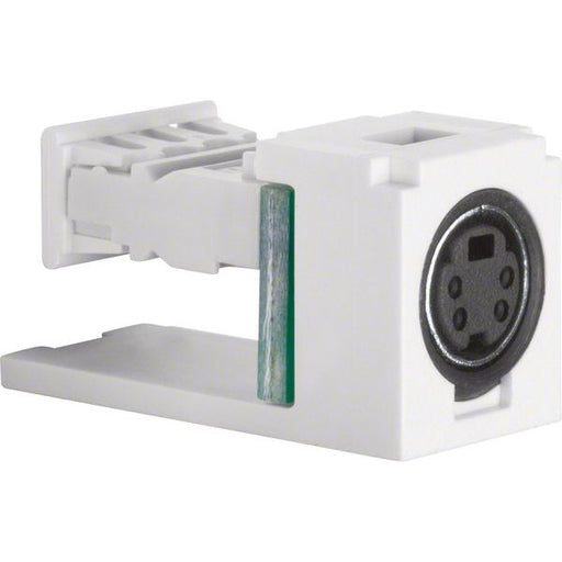 Berker - Einsatz/Abdeckung für Kommunikationstechnik S-Video Modul pws/sw 1993