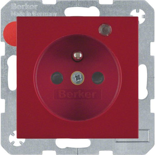 Berker - Steckdose rt/gl 6765098915 Kontroll-LED