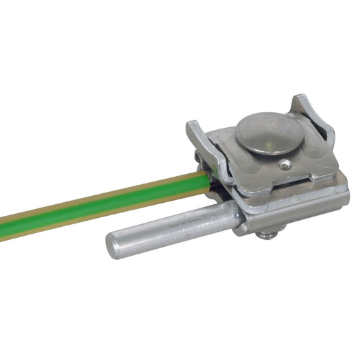 DEHN - Anschlussklemme für Blitzschutz UNI-Falzklemme NIRO/AI UNIFK810KBF078ALV2A f. Rd 8-10mm
