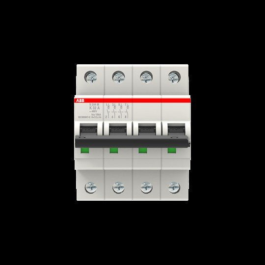 ABB Stotz S&J - Leitungsschutzschalter Sicherungsautomat S204M-K32 10 kA, 32 A, 4P