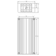 Grothe - Unterputzkasten für Klingelanlage UP-Kasten UPK 808 f.8Taster,einreihig