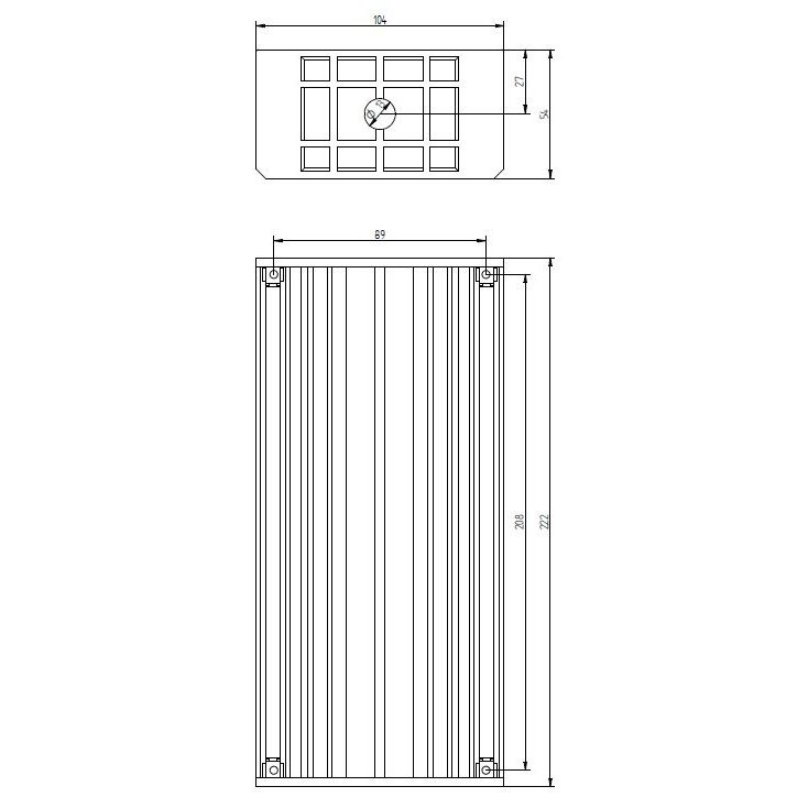 Grothe - Unterputzkasten für Klingelanlage UP-Kasten UPK 808 f.8Taster,einreihig