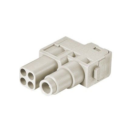 Harting - Kontakteinsatz für Rechtecksteckverbinder Einzelmodul Han 70A Hybrid 09140052741 Axialschraubanschl. − 2 Stück