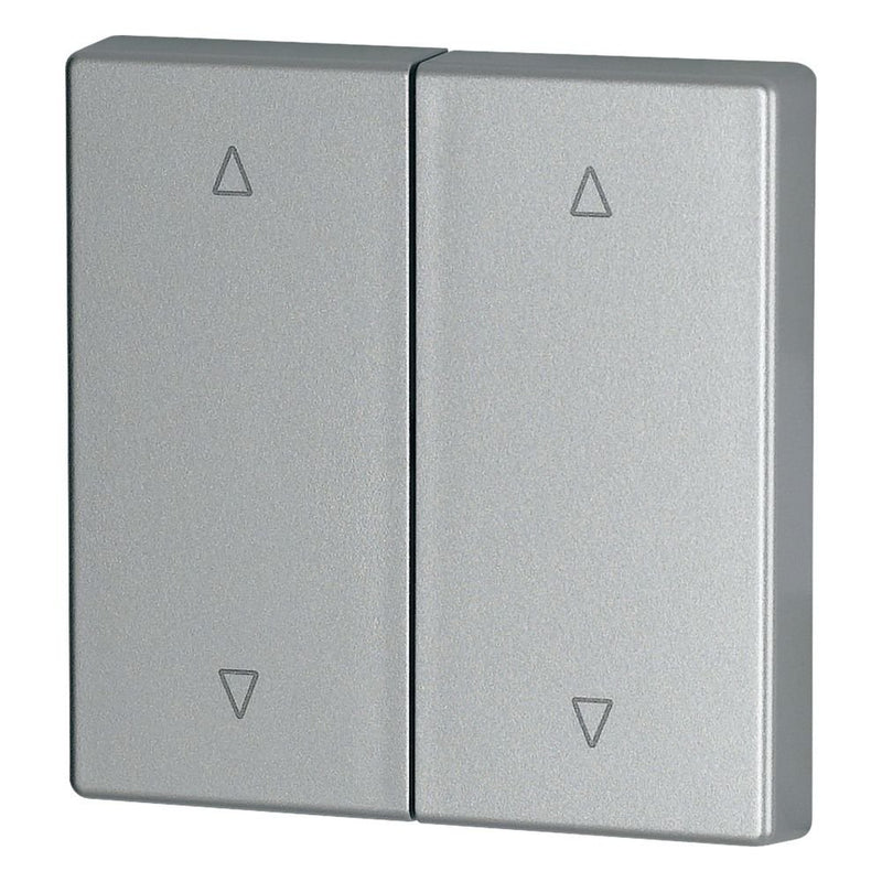 Eaton - Abdeckung/Bedienelement für Installationsschalterprogramme Wippe 2-fach CWIZ-02/53 silber glänzend,Jalo