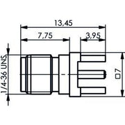 Telegärtner - Koax-Steckverbinder SMA-Buchse für LTP 50Ohm 100024719 AU, 905 − 5 Stück