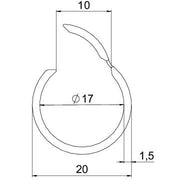 OBO Bettermann - Elektro-Installationsrohr Kunststoff Quick-Pipe 2953 M20 RW − 2 Meter
