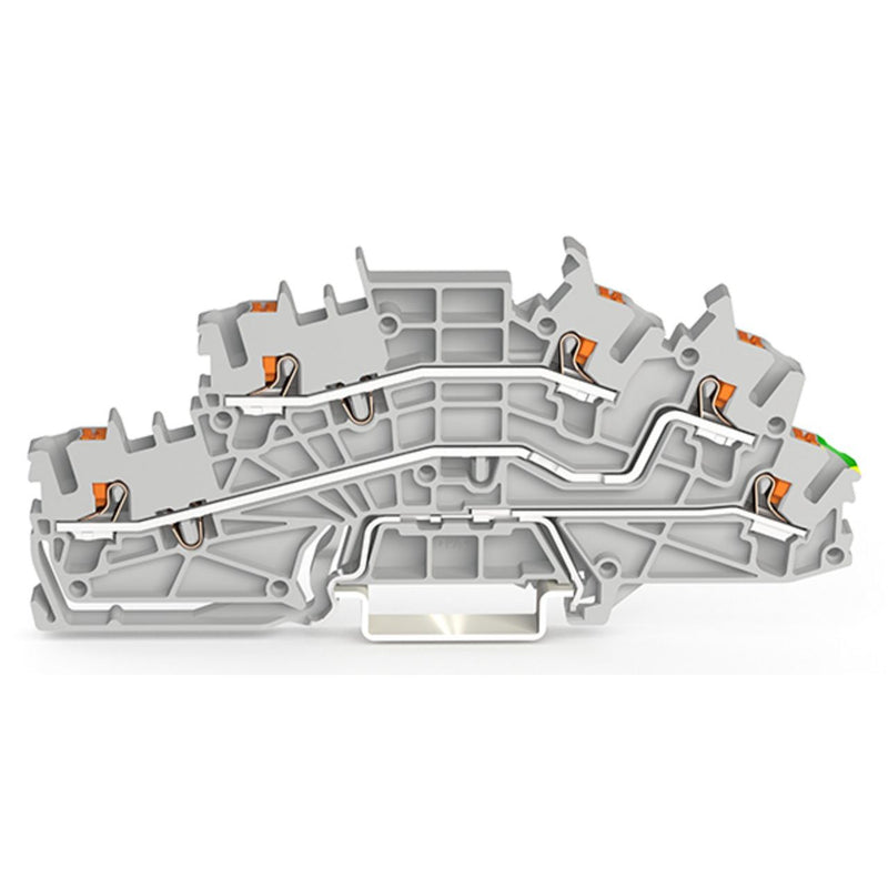 WAGO - Installations-Etagenklemme Installationsetagenklemme 2203-6645 2,5 mm² mit Drücker − 50 Stück