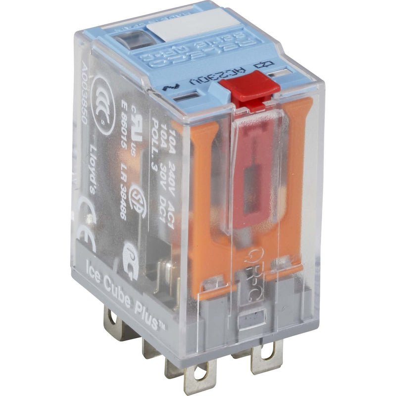 Comat Releco - Schaltrelais Miniature-Relais QRC blau C7-A20/AC230V-Releco 8-pin, 2 CO − 10 Stück