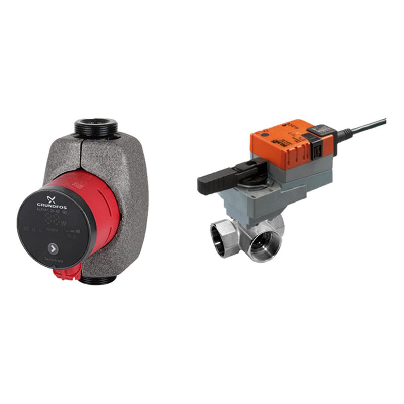 Helios Ventilatoren - Zubehör/Ersatzteile für Ventilatoren Pumpen-Misch-Anschlußset KWL PMAS 500 zu KWL HBX 500 WW