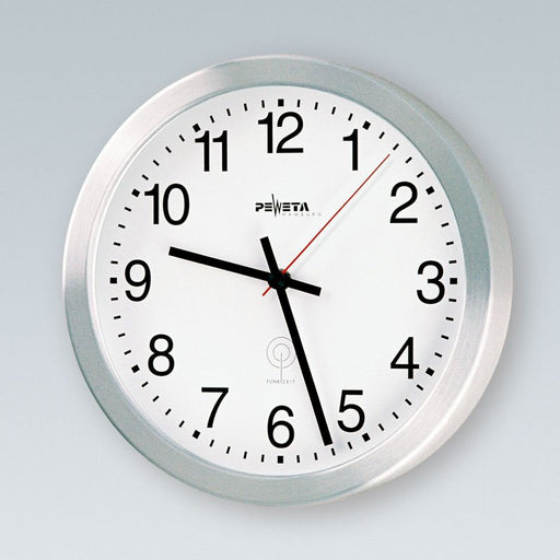 Peweta - Uhr DCF77 Funkwanduhr 51.190.405 innen,1,5V,D=400mm
