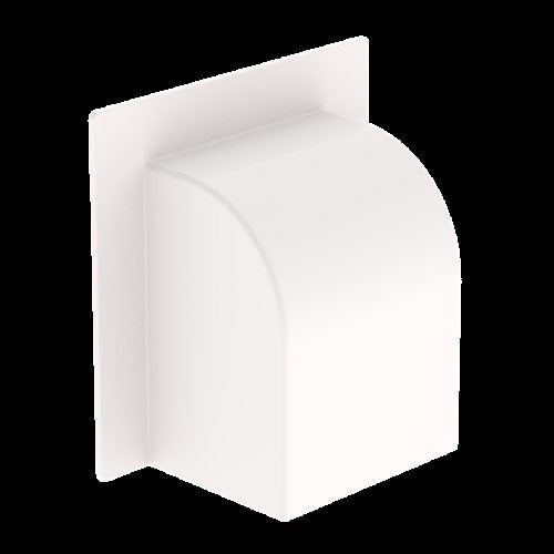 Unex - Wandanschlussblende für Geräteeinbaukanal Durchführung gebogen 31682-02 60x75 aus U24X − 6 Stück by Unex
