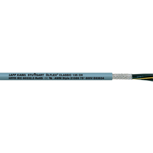 Lapp Kabel&Leitung - Energiekabel < 1 kV, für ortsveränderlichen Einsatz ÖLFLEX CLASSIC 135 CH 5G4 1123361/500 − 500 Meter