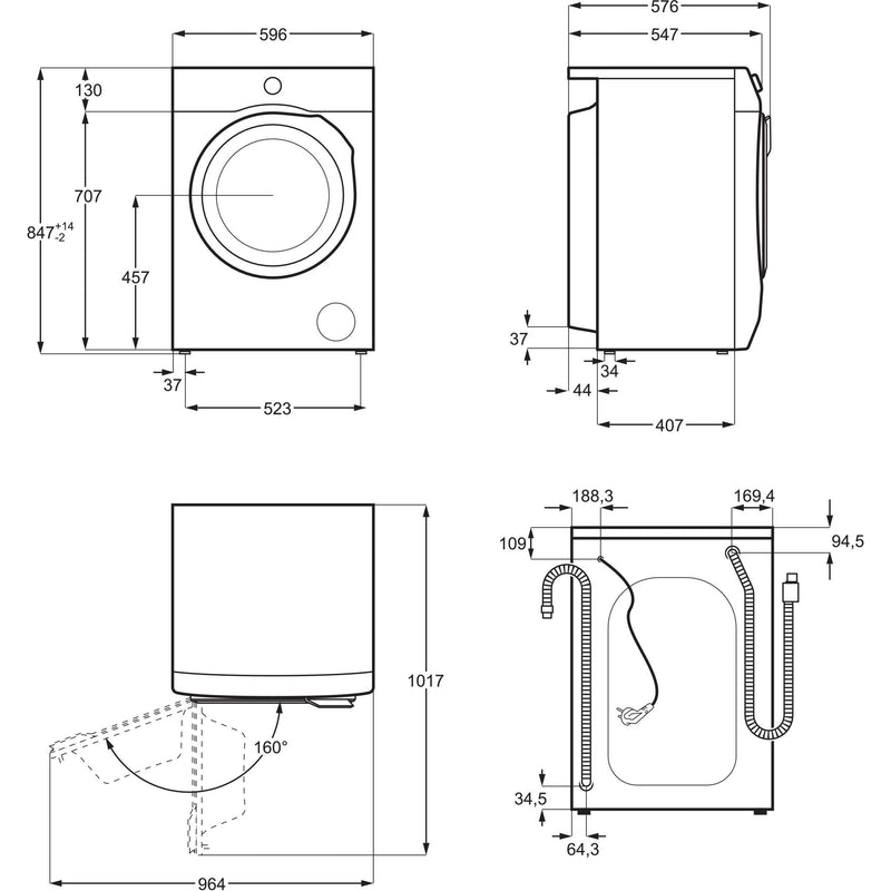 Electrolux AEG MDA - Waschmaschine Waschautomat L6FBC41478 CARAT