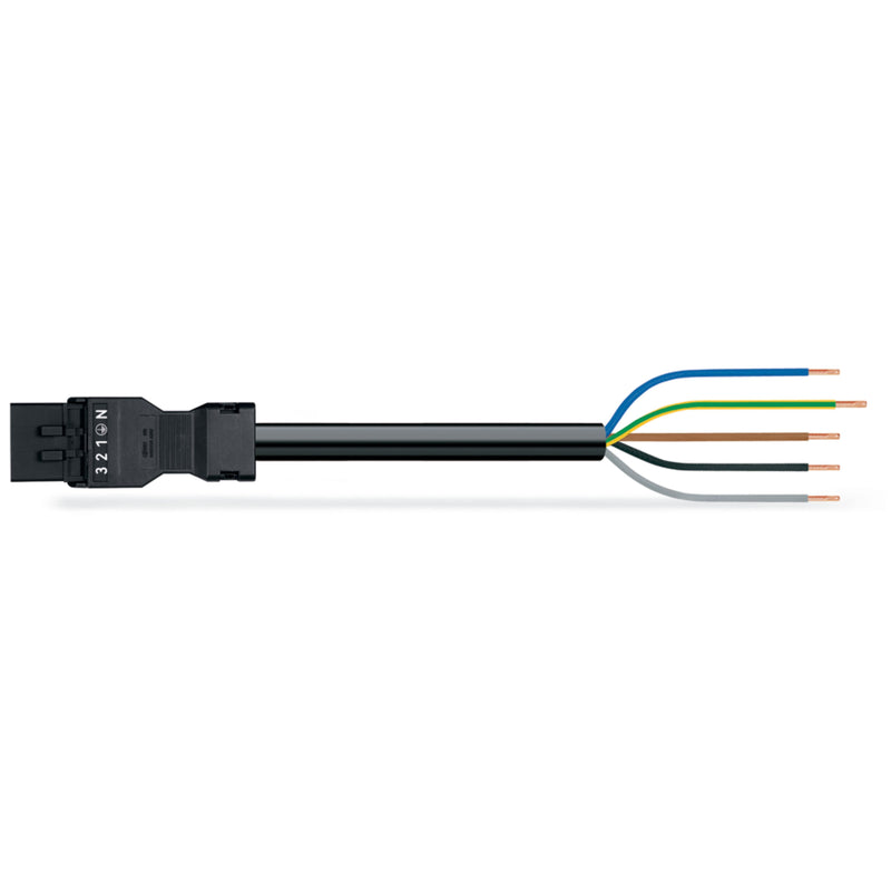 WAGO - Konfektionierte Leitung für steckbare Gebäudeinstallation konfekt. Anschlussleitung 891-8995/216-201 Eca,Stecker