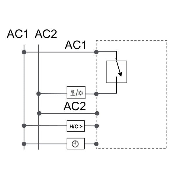 Eberle Controls - Raumthermostat/Uhrenthermostat UP-Raumregler 5-30C AC24V UTE 2500-24RA9010G55 Ausgang Triac