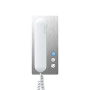 Siedle&Söhne - Innenstation für Türkommunikation Haustelefon Analog HTA 811-0 E/W Edelstahl/weiß